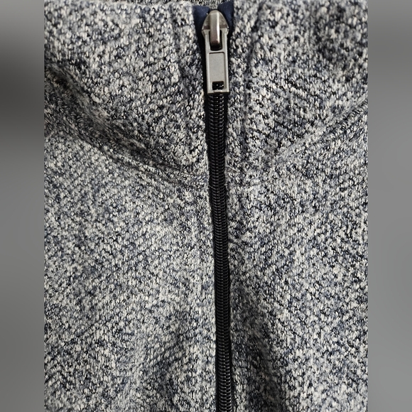 Old Navy XXL Men's Heathered Navy 1/4 Zip Sweater - Picture 2 of 6